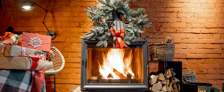 Travis Industries Linear Gas Fireplace Installation in Mineral Wells, Texas